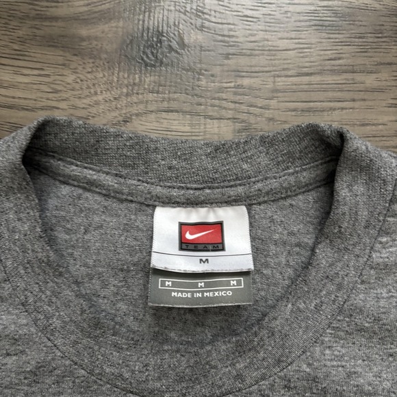 Virginia Tech Hokies Shirt Mens Medium Gray NCAA Football Nike Vintage - Picture 3 of 6